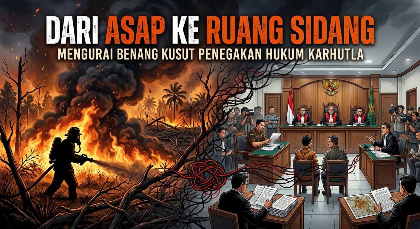 DARI ASAP KE RUANG SIDANG: MENGURAI BENANG KUSUT PENEGAKAN HUKUM KARHUTLA